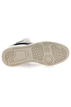 Sneakers bianche e beige mid-cut inserti a contrasto Puma Rebound V6 SD