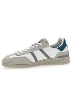 Sneakers Bianche e Beige con Dettagli Verdi U.S.G.POLO WOODY LTX