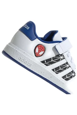 Sneakers bianche e blu ADIDAS Marvel's Spider-Man Grand Court Kid