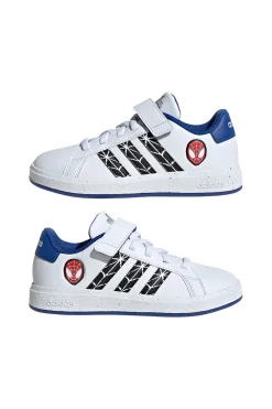 Sneakers bianche e blu ADIDAS Marvel's Spider-Man Grand Court Kid