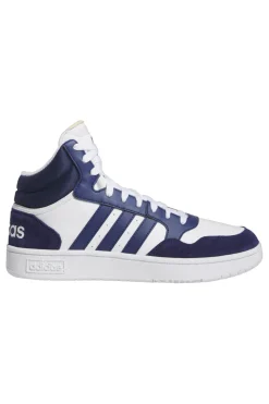 Sneakers Bianche e Blu Adidas Hoops 3 Mid