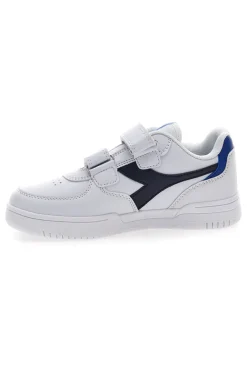 Sneakers bianche e blu con velcro DIADORA RAPTOR LOW PS