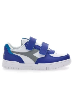 Sneakers Bianche e Blu con Logo Grigio Diadora Raptor Low Ps