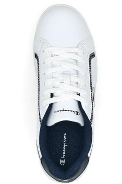 Sneakers Bianche e Blu Con Cuciture a Vista Champion Alex B