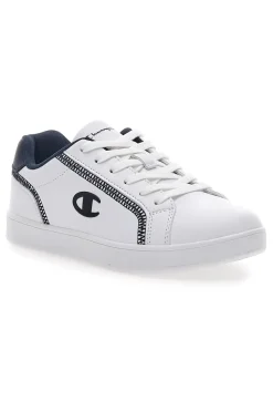 Sneakers Bianche e Blu Con Cuciture a Vista Champion Alex B