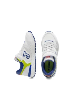 Sneakers bianche e blu con strappo Joma Tornado JR 2605