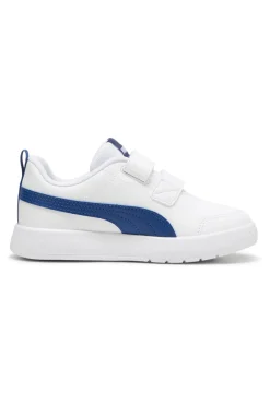Sneakers bianche e blu con strappi Puma Courtflex V3 V Ps