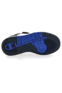 Sneakers bianche e blu con dettagli gialli Champion RD18 Heritage Evolve B PS