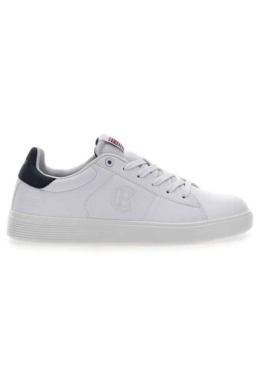 Sneakers Bianche e Blu con Lacci COTTON BELT CBM424A54