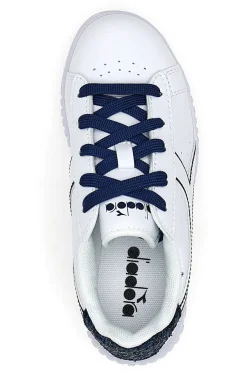 Sneakers Bianche e Blu Diadora Game Step P Sparkly Ps
