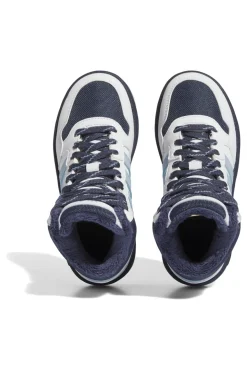Sneakers Bianche e Blu Mid-Cut Adidas Hoops Mid 3 K