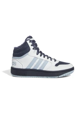 Sneakers Bianche e Blu Mid-Cut Adidas Hoops Mid 3 K