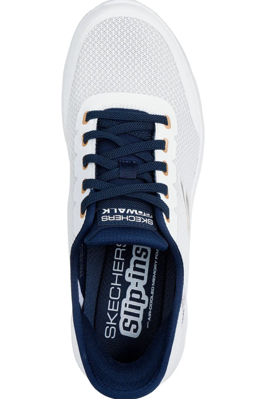 Sneakers bianche e blu Slip-ins GO WALK Flex Skechers Netro