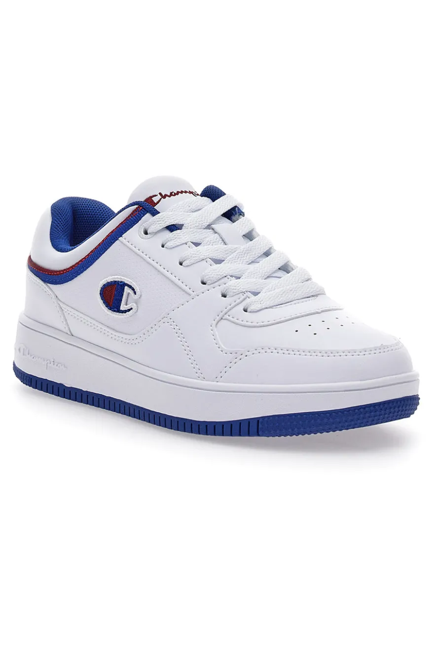 Sneakers Bianche e Con Dettagli e Suola Blu Champion RD18 LOW B GS