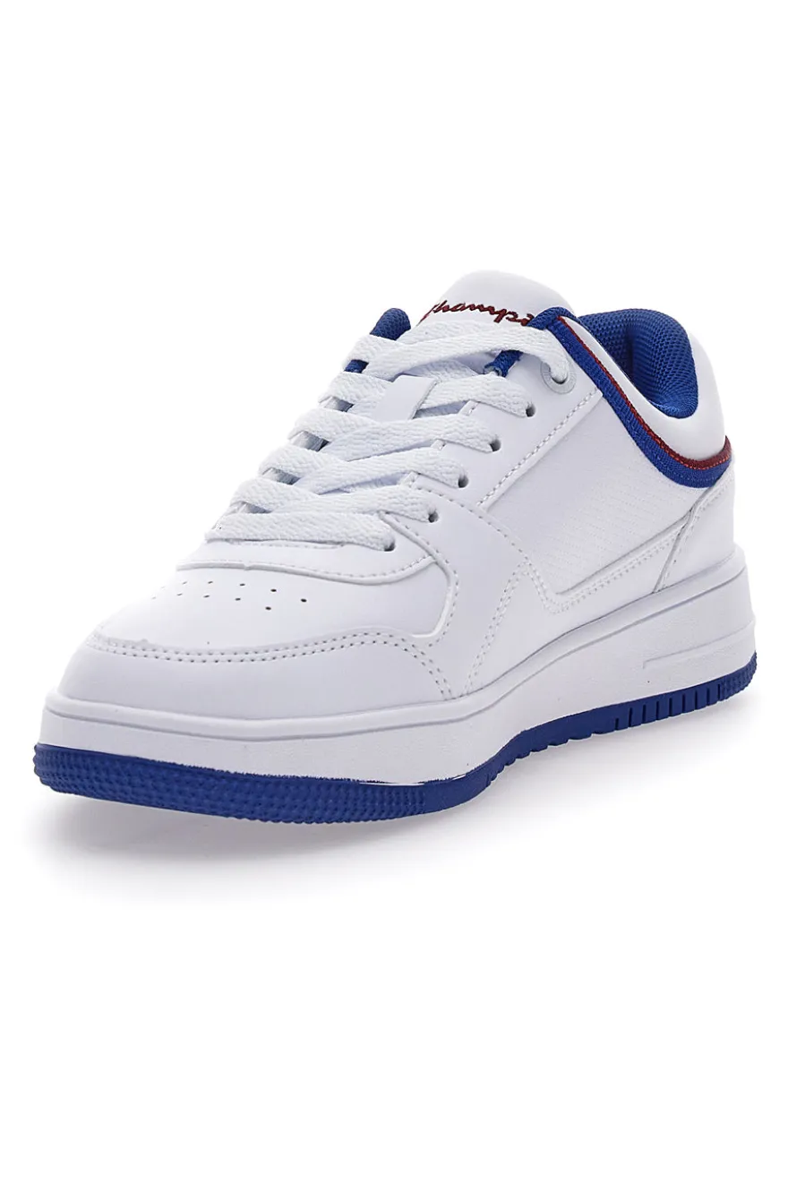 Sneakers Bianche e Con Dettagli e Suola Blu Champion RD18 LOW B GS