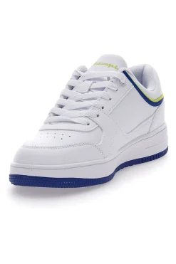 Sneakers Bianche e Con Suola Blu Champion Rebound Low B Gs