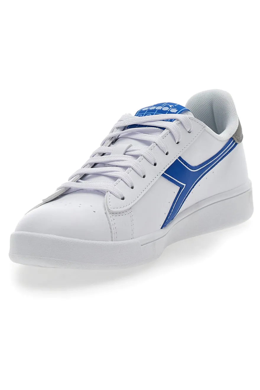 Sneakers Bianche e Fregio Blu Diadora Torneo Athletic