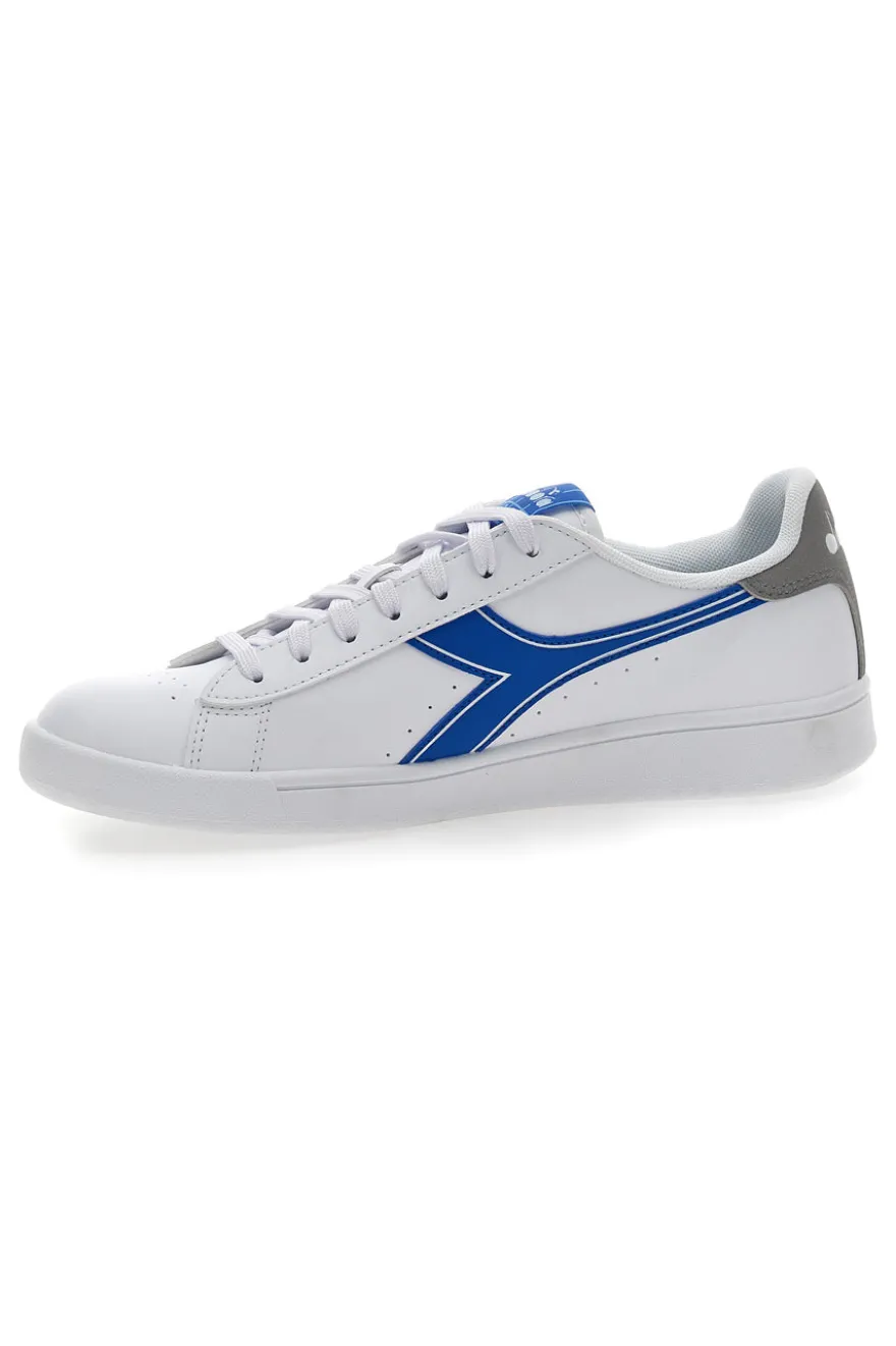 Sneakers Bianche e Fregio Blu Diadora Torneo Athletic