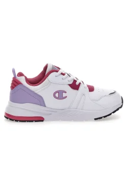 Sneakers Bianche e Fucsia Champion Ramp Up Pu G Gs
