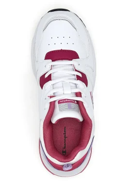 Sneakers Bianche e Fucsia Champion Ramp Up Pu G Gs