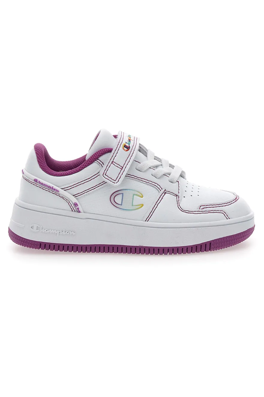 Sneakers Bianche e Fuxia con tomaia traforata CHAMPION RB18 2.0 LOW G TD