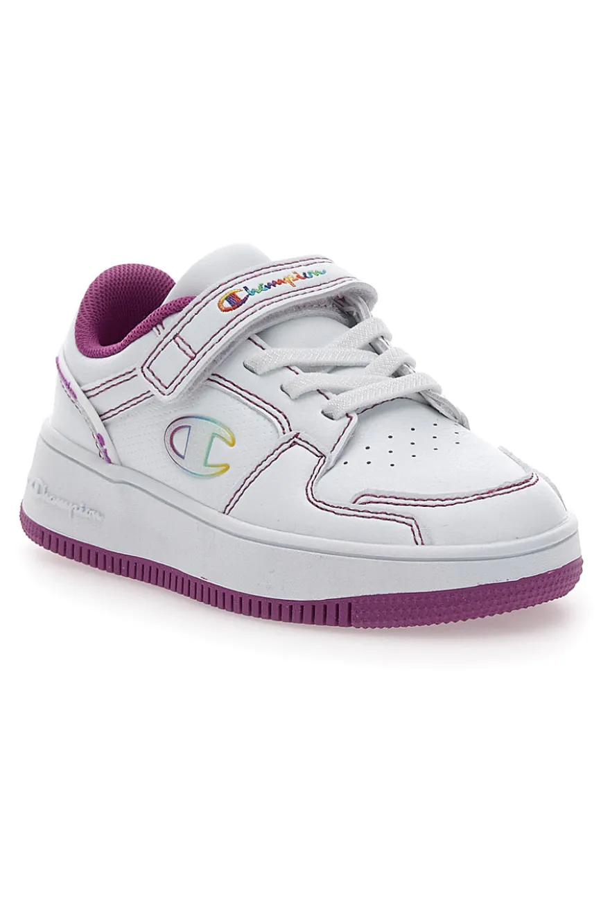 Sneakers Bianche e Fuxia con tomaia traforata CHAMPION RB18 2.0 LOW G TD