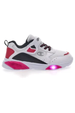 Sneakers Bianche e Fuxia Con Luci Champion Wave G PS