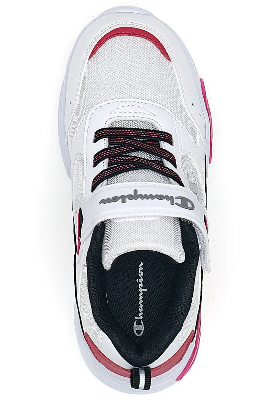 Sneakers Bianche e Fuxia Con Luci Champion Wave G PS