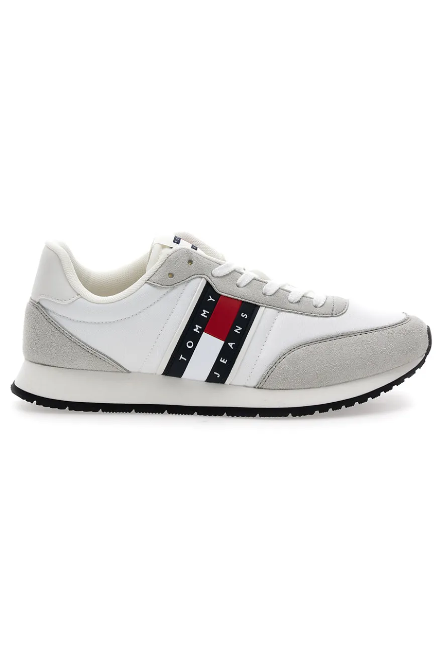 Sneakers bianche e grigie stile running con soletta estraibile Tommy jeans Tjm Class Runner