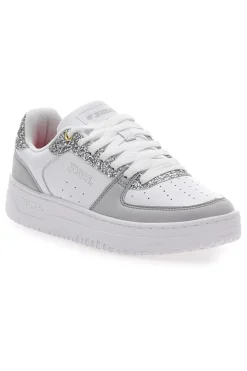 Sneakers Bianche e Grigie con Glitter e Tomaia Traforata JOMA C.CAVA LADY 2523