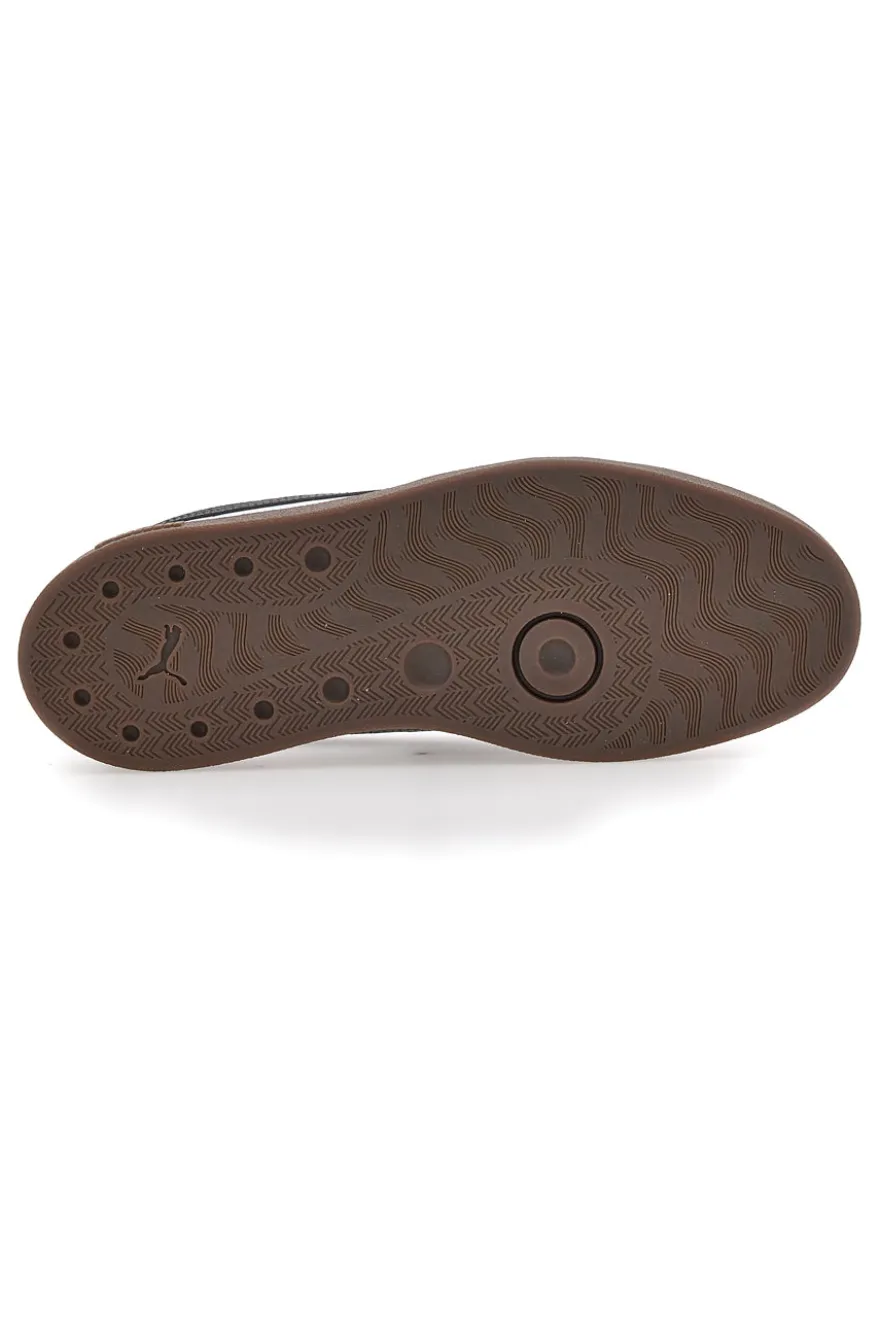 Sneakers bianche e grigie in pelle e camoscio con logo nero Puma Club II Era
