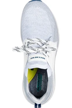 Sneakers bianche e grigie in mesh Skechers Lancer Dalton
