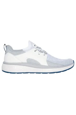 Sneakers bianche e grigie in mesh Skechers Lancer Dalton