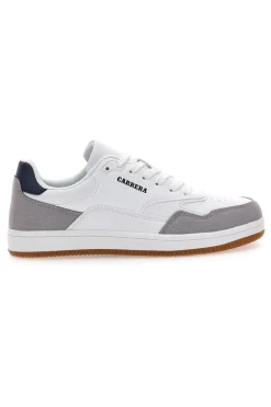 Sneakers bianche e grigie con dettagli blu Carrera CAM237041042