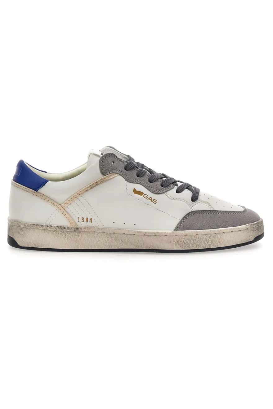 Sneakers bianche e grigie con dettagli used Gas GIOVI GS MIX