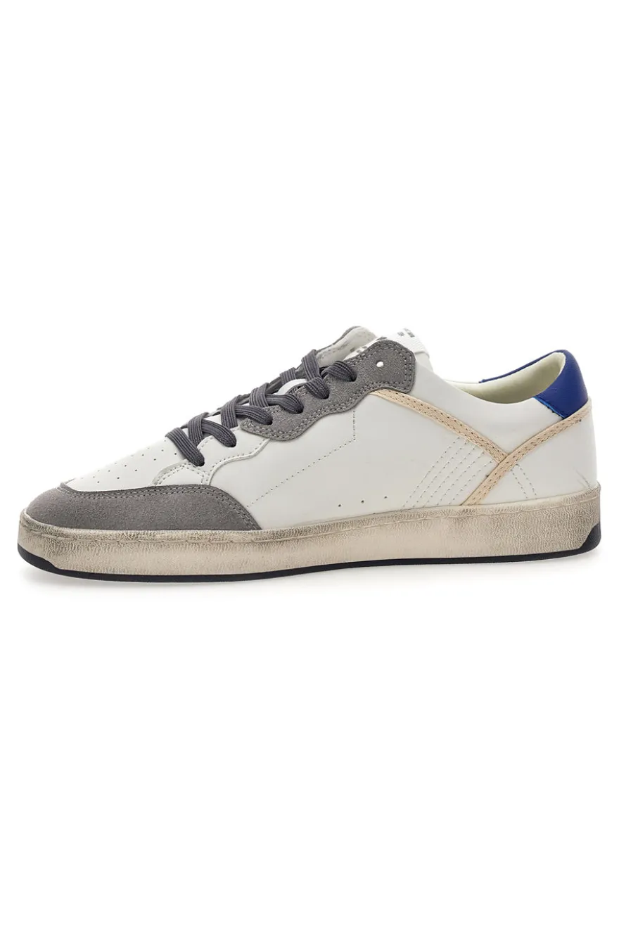 Sneakers bianche e grigie con dettagli used Gas GIOVI GS MIX