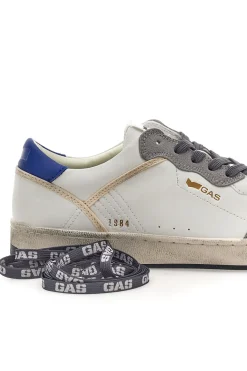 Sneakers bianche e grigie con dettagli used Gas GIOVI GS MIX