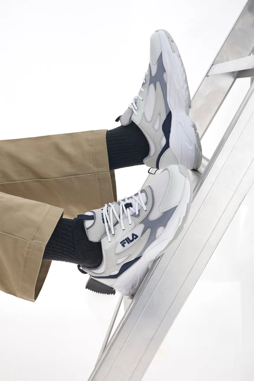 Sneakers Bianche e Grigie da Uomo Fila Novarra
