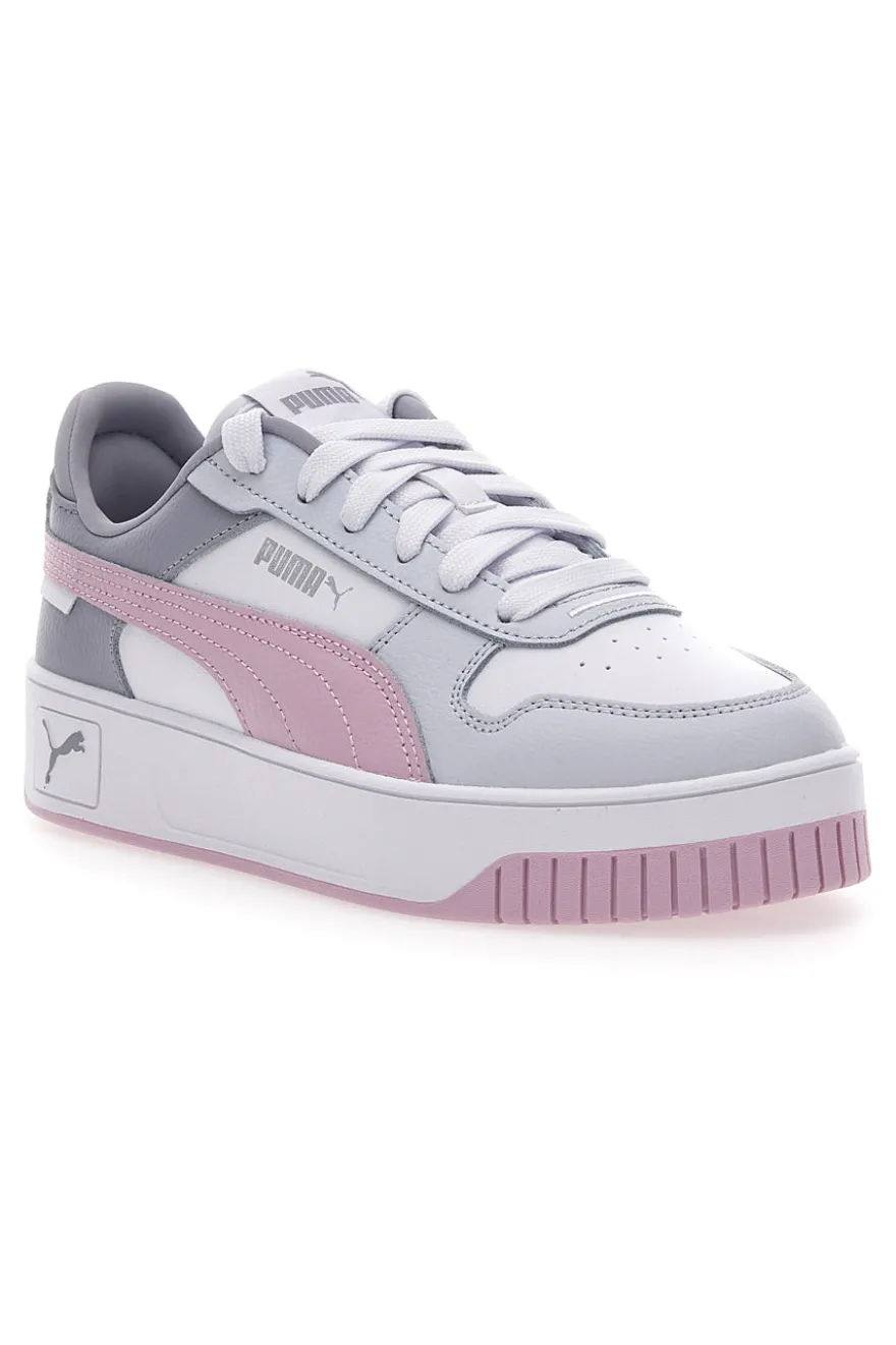 Sneakers Bianche e Grigie Puma Carina Street