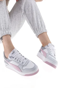 Sneakers Bianche e Grigie Puma Carina Street