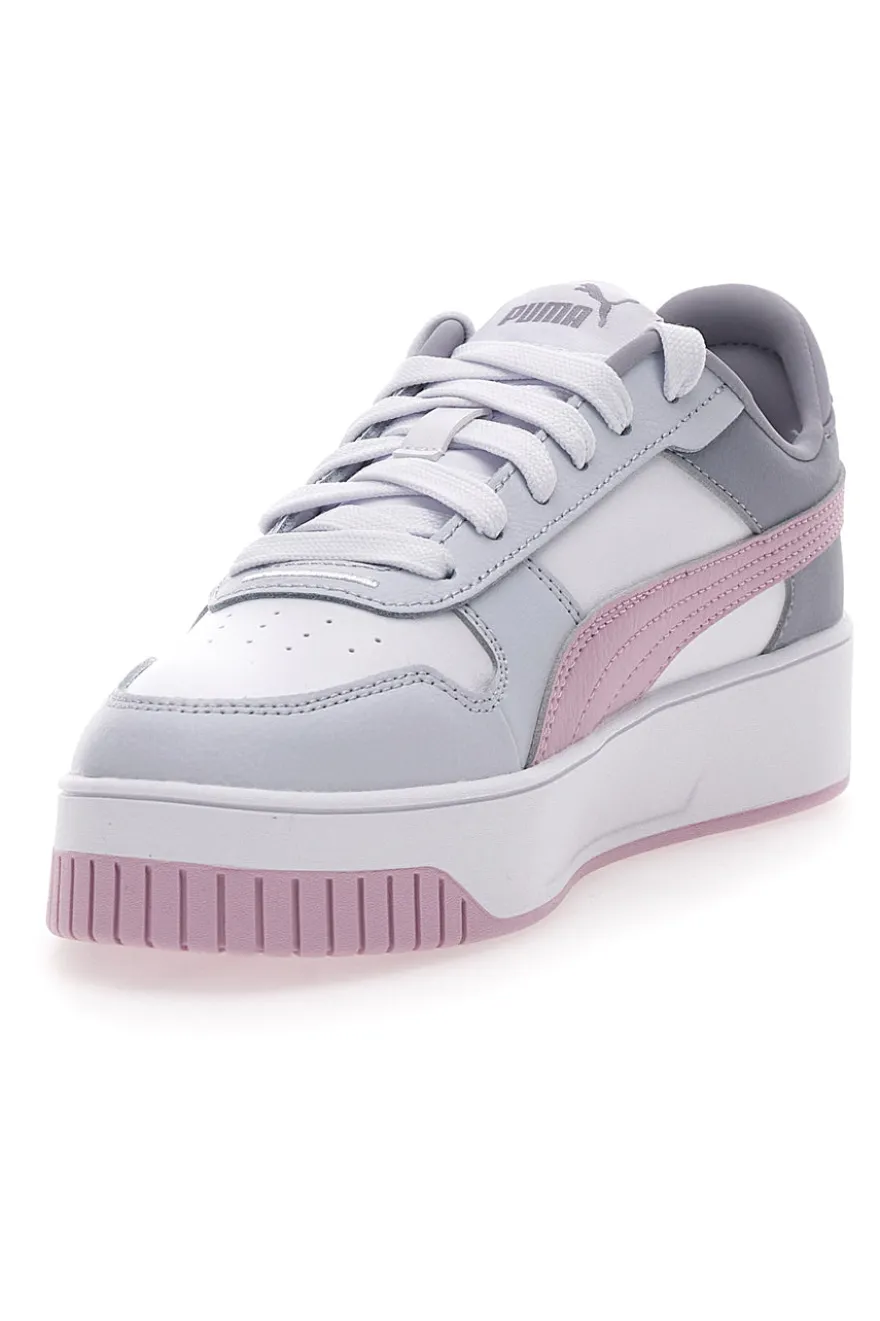 Sneakers Bianche e Grigie Puma Carina Street