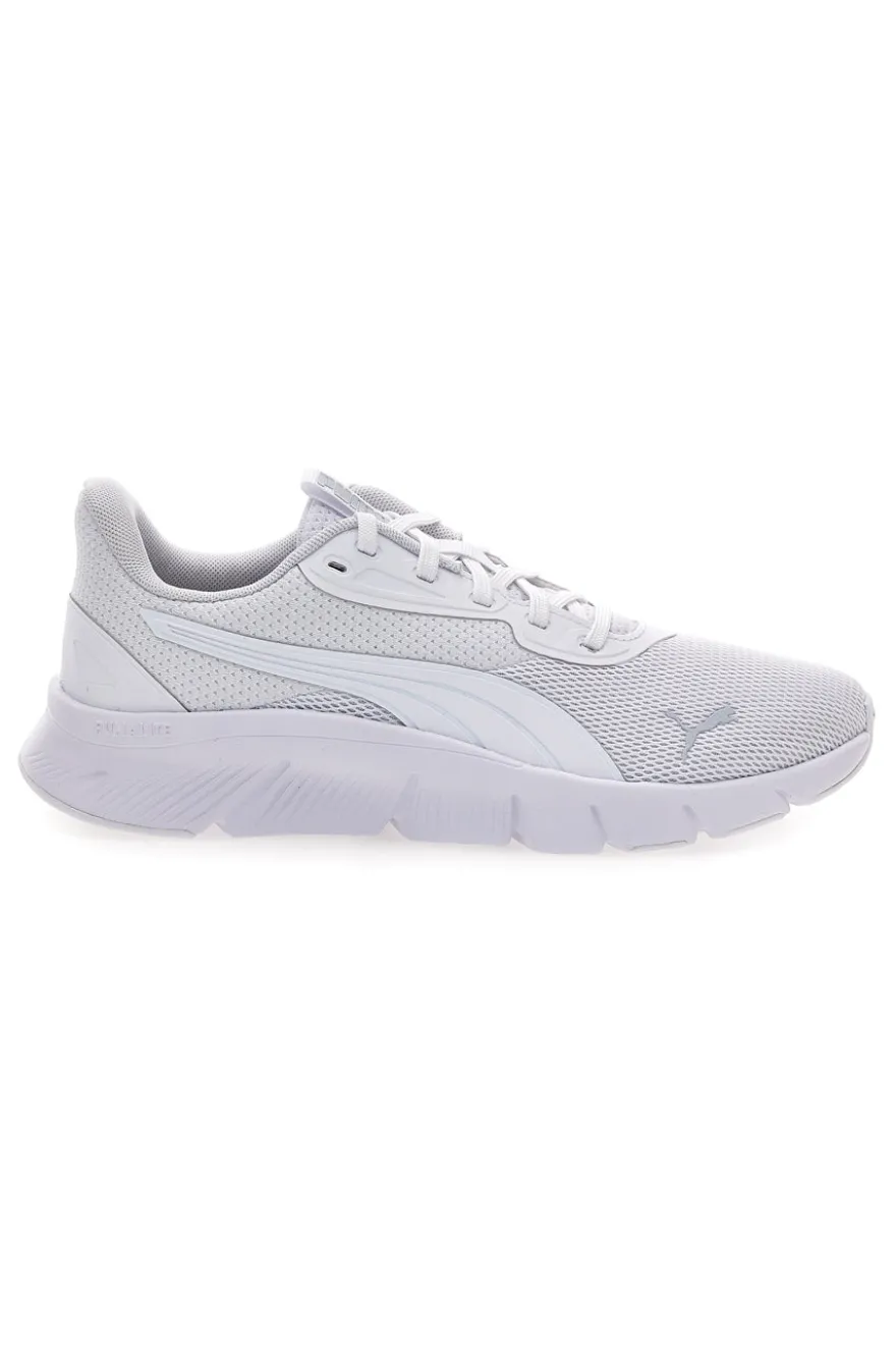 Sneakers bianche e grigio chiaro in mesh Puma FlexFocus Lite Modern Jr