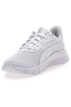 Sneakers bianche e grigio chiaro in mesh Puma FlexFocus Lite Modern Jr