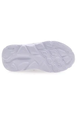 Sneakers bianche e lilla con strappo Champion HRO J GPS Low Cut