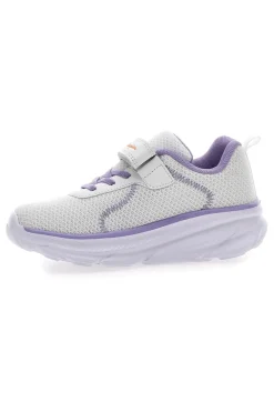 Sneakers bianche e lilla con strappo Champion HRO J GPS Low Cut