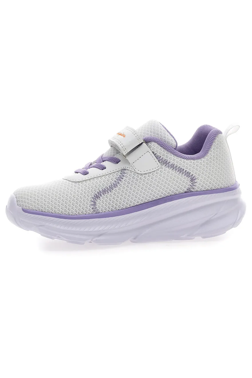 Sneakers bianche e lilla con strappo Champion HRO J GPS Low Cut