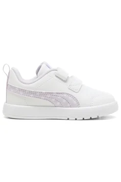 Sneakers Bianche e Lilla Puma Courtflex V3 Dotty V Inf