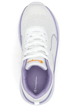 Sneakers bianche e lilla con suola sportiva Champion Hro J G Gs Low Cut