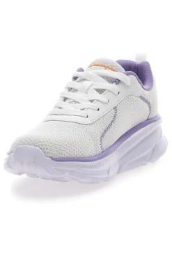 Sneakers bianche e lilla con suola sportiva Champion Hro J G Gs Low Cut