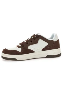 Sneakers bianche e marroni con inserti scamosciati Diadora Ginger S